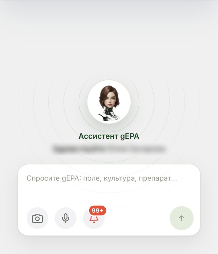 Чат с ассистентом gEPA: фото, голос и текстовый вопрос