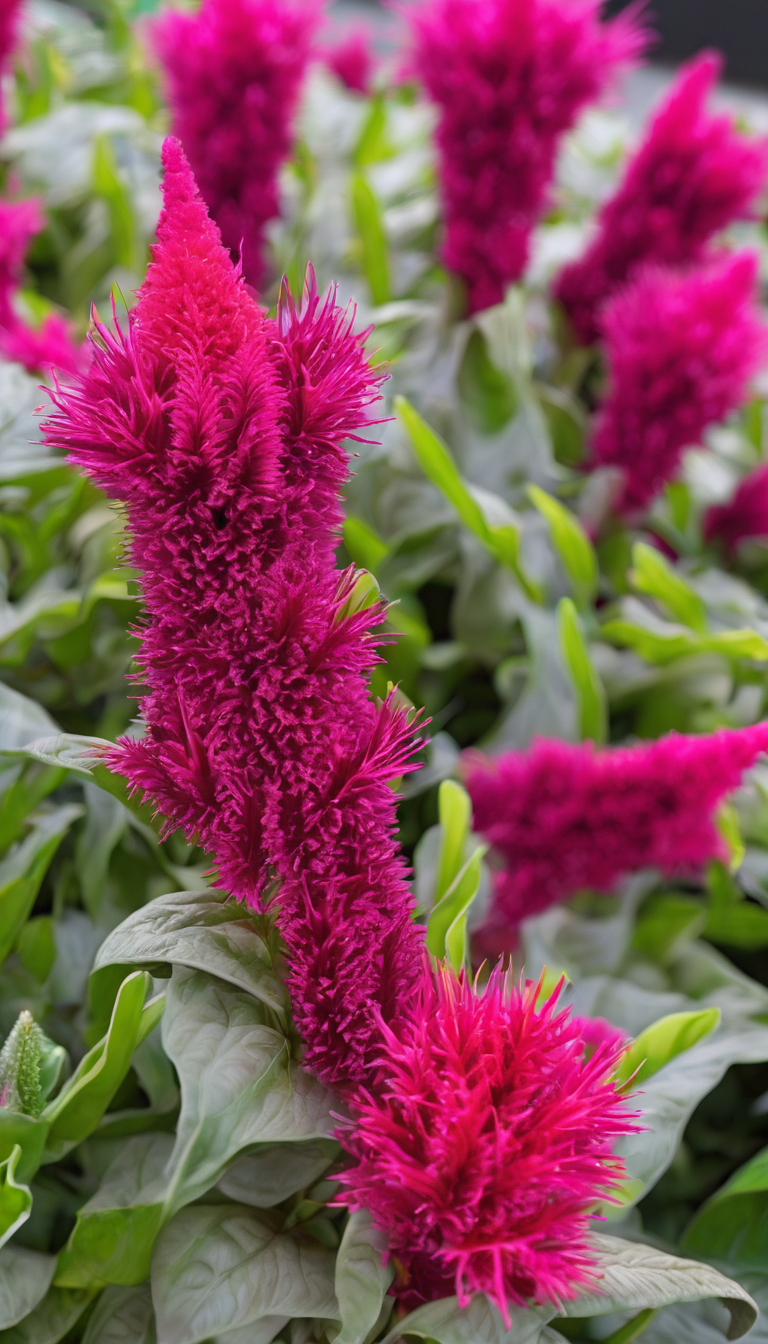 Целозия серебристая перистая