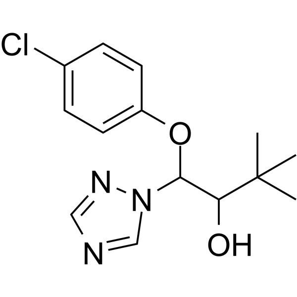 Формула молекулы Триадименол| Formula of active ingredient Triadimenol 