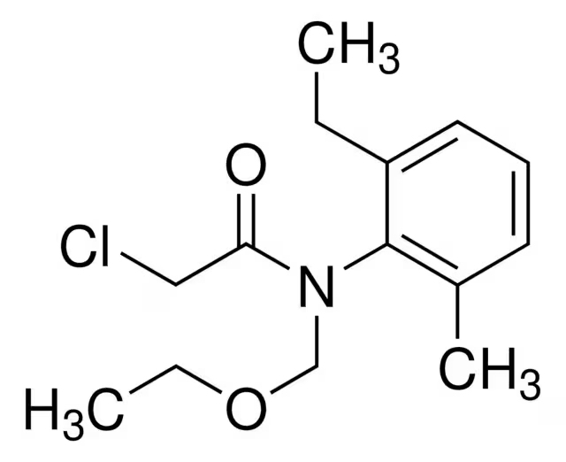 Формула молекулы Ацетохлор| Formula of active ingredient Acetochlor 