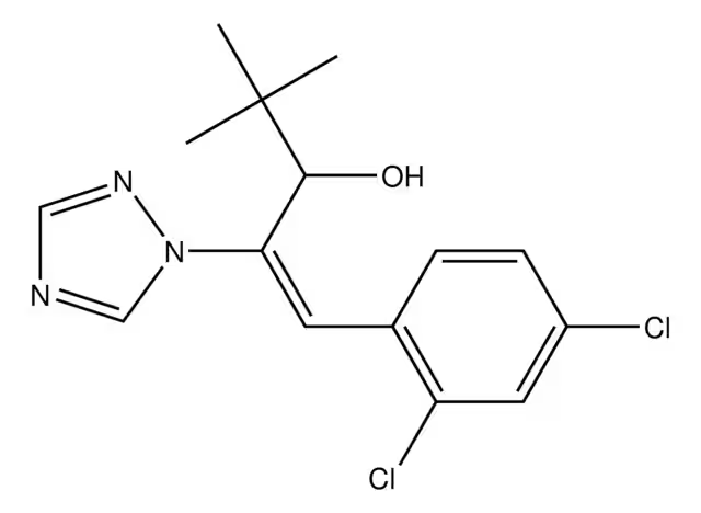 Формула молекулы Диниконазол| Formula of active ingredient Diniconazole 