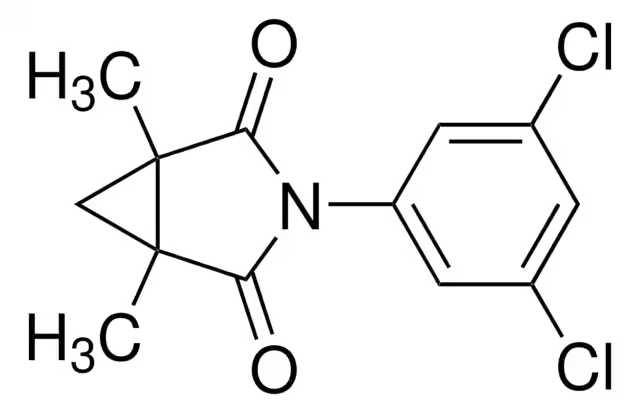 Формула молекулы Процимидон| Formula of active ingredient Procymidone 