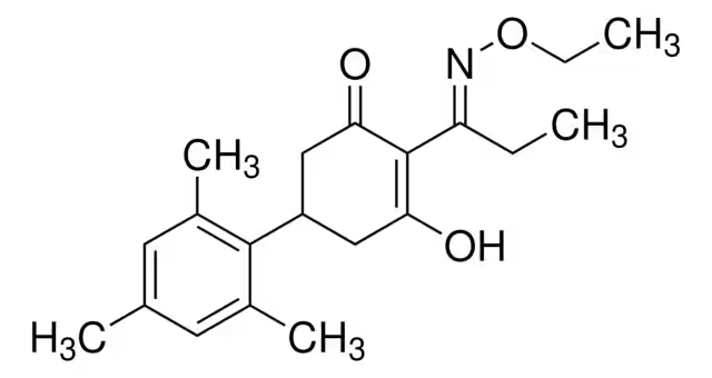 Формула молекулы Тралкоксидим| Formula of active ingredient Tralkoxydim 