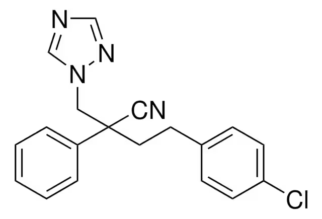 Формула молекулы Фенбуконазол| Formula of active ingredient Fenbuconazole 