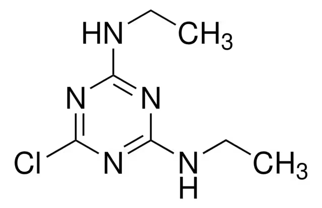 Формула молекулы Симазин| Formula of active ingredient Simazine 