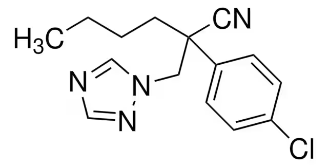 Формула молекулы Миклобутанил| Formula of active ingredient Myclobutanil 