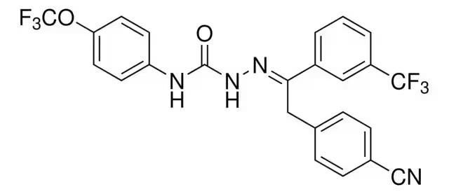Формула молекулы Метафлумизон| Formula of active ingredient Metaflumizone 