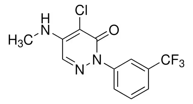 Формула молекулы Норфлуразон| Formula of active ingredient Norflurazon 