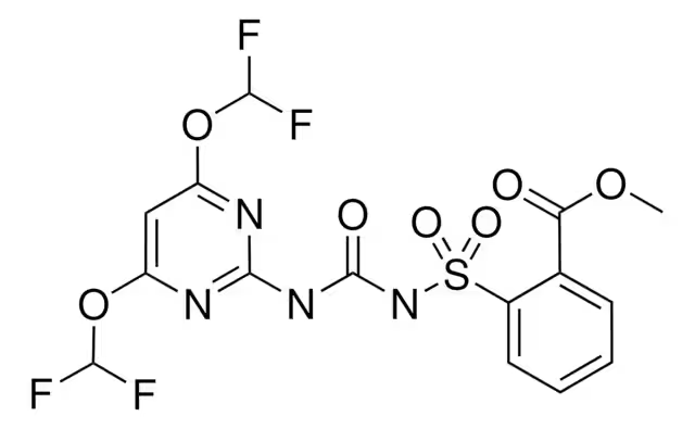 Формула молекулы Примисульфурон-метил| Formula of active ingredient Primisulfuron-methyl 