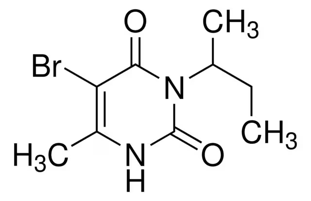 Формула молекулы Бромацил| Formula of active ingredient Bromacil 
