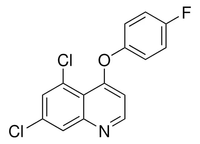Формула молекулы Хиноксифен| Formula of active ingredient Quinoxyfen 
