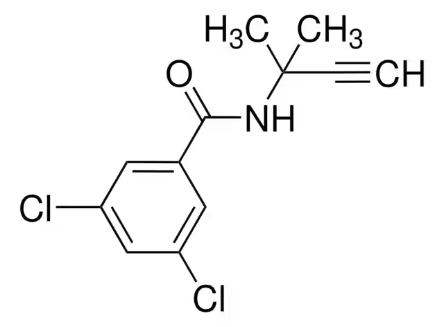 Формула молекулы Пропизамид| Formula of active ingredient Propyzamide 