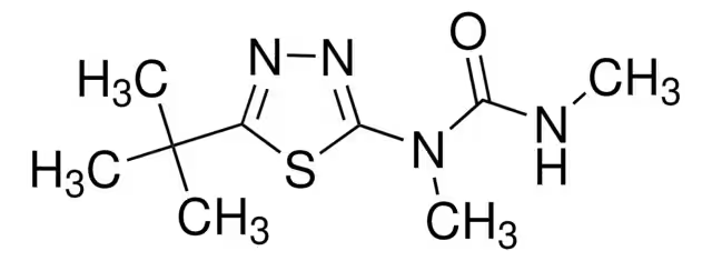 Формула молекулы Тебутиурон| Formula of active ingredient Tebuthiuron 