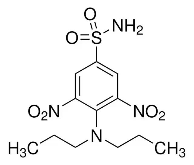 Формула молекулы Оризалин| Formula of active ingredient Oryzalin 
