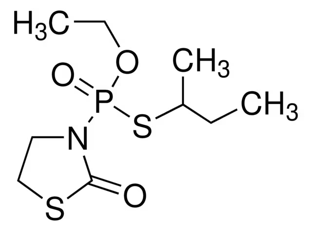 Формула молекулы Фостиазат| Formula of active ingredient Fosthiazate 