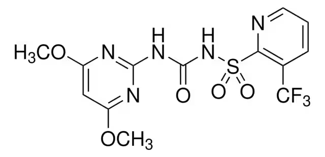 Формула молекулы Флазасульфурон| Formula of active ingredient Flazasulfuron 