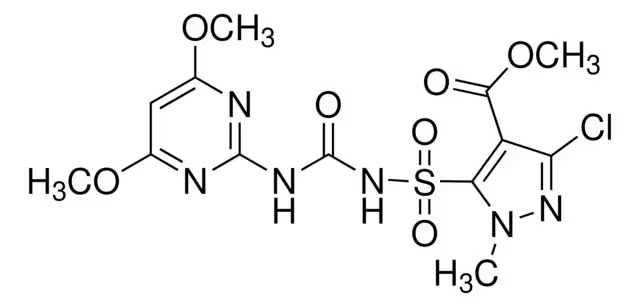 Формула молекулы Галосульфурон-метил| Formula of active ingredient Halosulfuron-methyl 