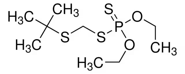 Формула молекулы Тербуфос| Formula of active ingredient Terbufos 