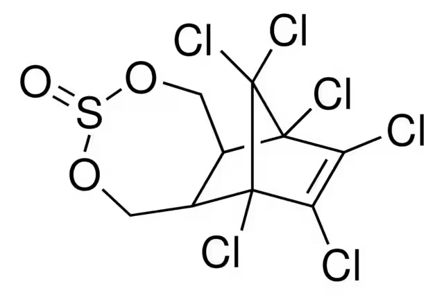 Формула молекулы Эндосульфан| Formula of active ingredient Endosulfan 