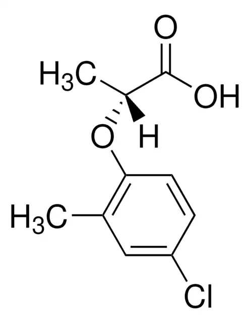 Формула молекулы Мекопроп-П| Formula of active ingredient Mecoprop-P 