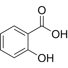 Формула молекулы Салициловая кислота| Formula of active ingredient Salicylic acid 