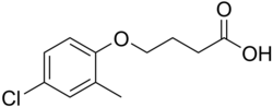 Формула молекулы МЦПБ| Formula of active ingredient MCPB 