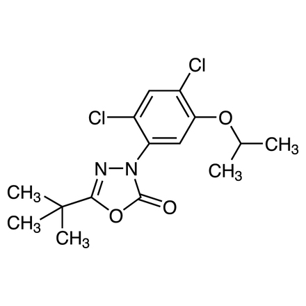 Формула молекулы Оксадиазон| Formula of active ingredient Oxadiazon 