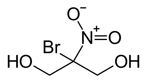 Формула молекулы Бронопол| Formula of active ingredient Bronopol 