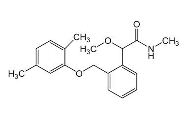 Формула молекулы Мандестробин| Formula of active ingredient Mandestrobin 