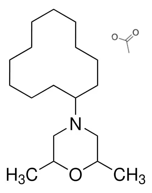 Формула молекулы Додеморф ацетат| Formula of active ingredient Dodemorph acetate 
