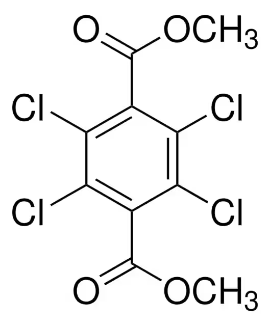 Формула молекулы Хлортал-диметил (DCPA)| Formula of active ingredient Chlorthal-dimethyl (DCPA) 