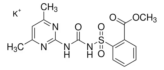 Формула молекулы Сульфометурон-метил (калиевая соль)| Formula of active ingredient Sulfometuron-methyl (potassium salt) 