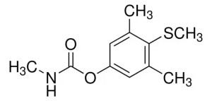 Формула молекулы Метиокарб| Formula of active ingredient Methiocarb 