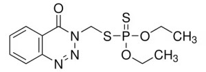 Формула молекулы Азинфос-этил| Formula of active ingredient Azinphos-ethyl 