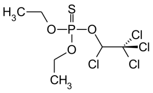 Формула молекулы Хлорэтоксифос| Formula of active ingredient Chlorethoxyfos 