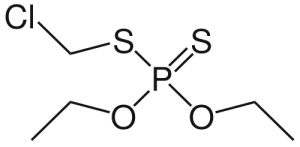 Формула молекулы Хлормефос| Formula of active ingredient Chlormephos 