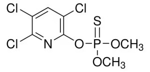 Формула молекулы Хлорпирифос-метил| Formula of active ingredient Chlorpyrifos-methyl 