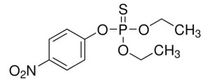Формула молекулы Паратион| Formula of active ingredient Parathion 