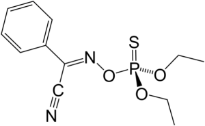 Формула молекулы Фоксим| Formula of active ingredient Phoxim 