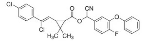 Формула молекулы Флуметрин| Formula of active ingredient Flumethrin 