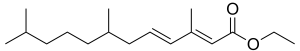 Формула молекулы Гидропрен| Formula of active ingredient Hydroprene 