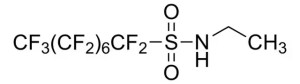 Формула молекулы Сульфурамид| Formula of active ingredient Sulfluramid 