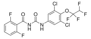 Формула молекулы Гексафлумурон| Formula of active ingredient Hexaflumuron 