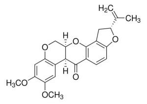 Формула молекулы Ротенон| Formula of active ingredient Rotenone 