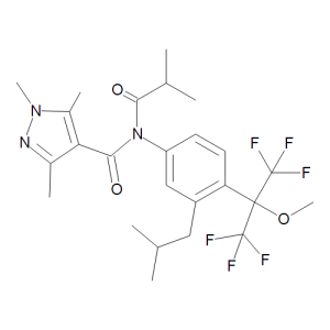 Формула молекулы Пифлубумид| Formula of active ingredient Pyflubumide 