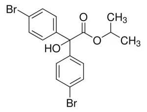 Формула молекулы Бромпропилат| Formula of active ingredient Bromopropylate 