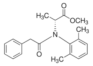 Формула молекулы Беналаксил-М| Formula of active ingredient Benalaxyl-M 