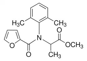 Формула молекулы Фуралаксил| Formula of active ingredient Furalaxyl 