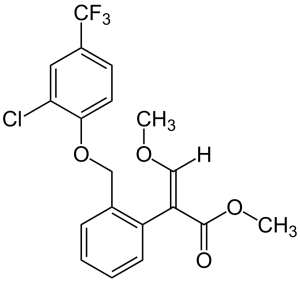 Формула молекулы Флуфеноксистробин| Formula of active ingredient Flufenoxystrobin 