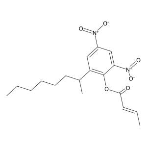 Формула молекулы Динокап| Formula of active ingredient Dinocap 